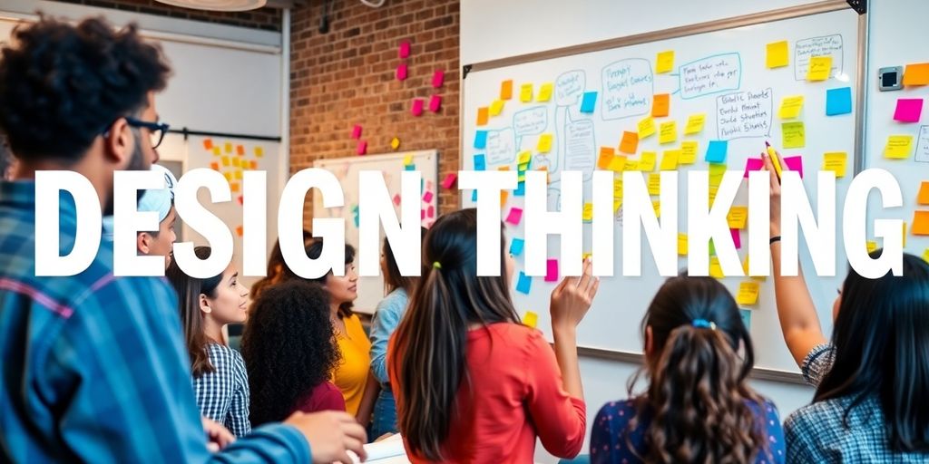 Gruppenarbeit in einem Design Thinking Workshop.