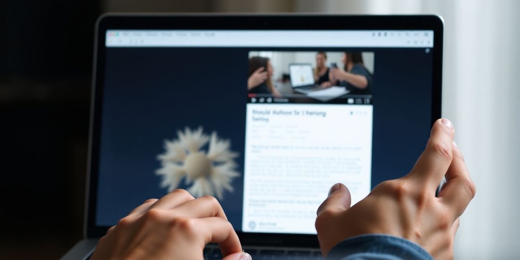 MacBook-Bildschirm mit Screenshot-Ausschnitt